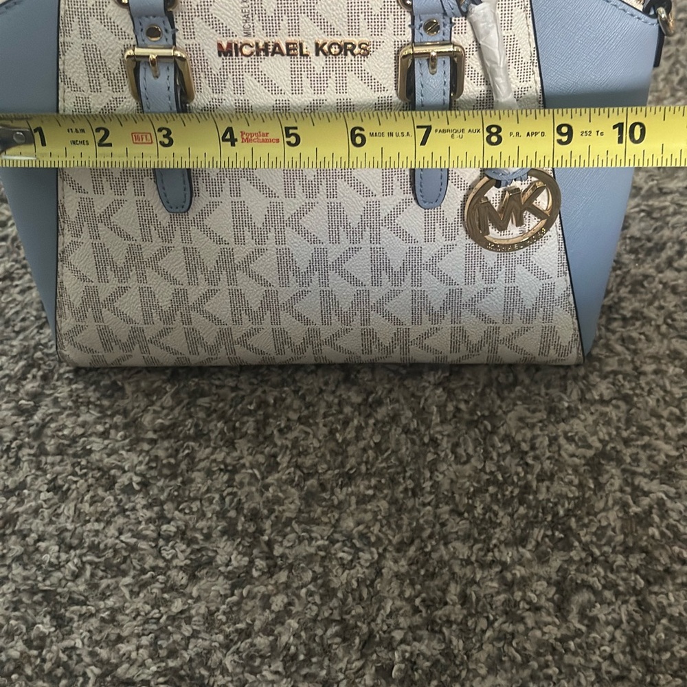 Michael Kors Gray and Blue Satchel - Picture 4 of 7